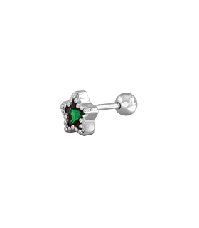 PIERCING PLATA PRIMERA LEY ESTRELLA 3X6