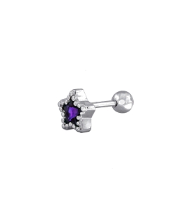 PIERCING PLATA PRIMERA LEY ESTRELLA 3X6