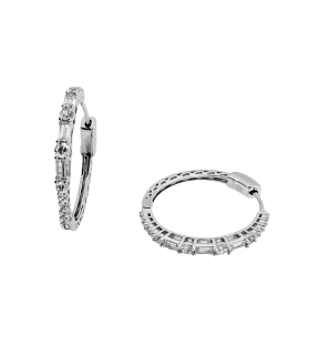 PENDIENTES CRIOLLA ARO PLATA 1ª LEY 17.5