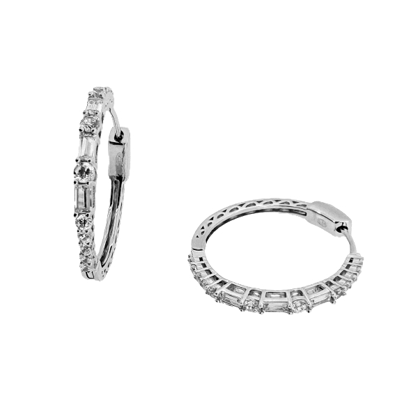PENDIENTES CRIOLLA ARO PLATA 1ª LEY 17.5