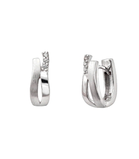 PENDIENTE CRIOLLA PLATA 1ª LEY 15 X 6 MM