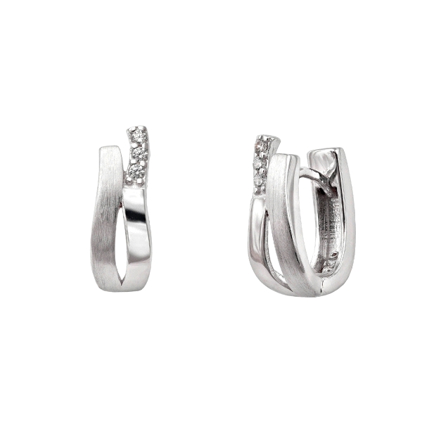 PENDIENTE CRIOLLA PLATA 1ª LEY 15 X 6 MM