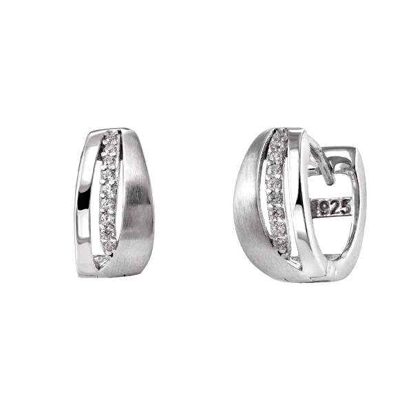 PENDIENTE CRIOLLA PLATA 1ª LEY 13 X 6 MM