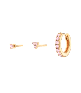 PENDIENTE CRIOLLA PLATA 1ª LEY 2 X 21 MM