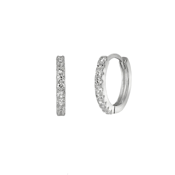 PENDIENTE CRIOLLA UNISEX PLATA 1ª LEY 15