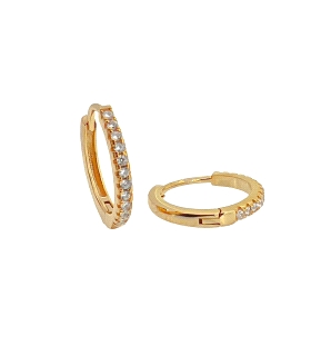 PENDIENTE CRIOLLA UNISEX PLATA 1ª LEY 14