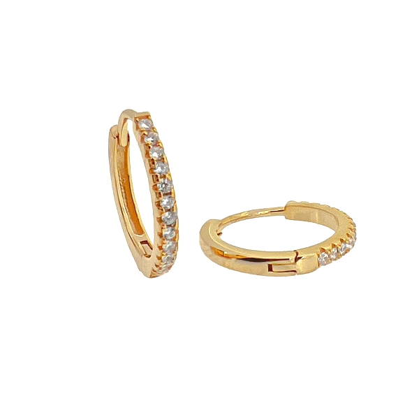 PENDIENTE CRIOLLA UNISEX PLATA 1ª LEY 14