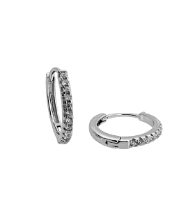 PENDIENTE CRIOLLA UNISEX PLATA 1ª LEY 14