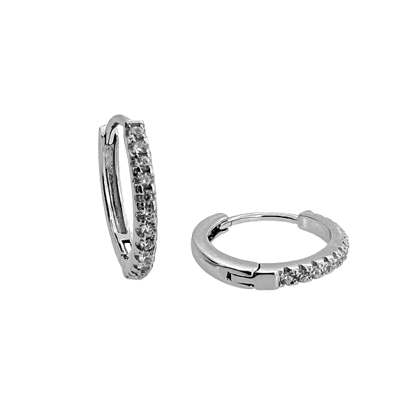 PENDIENTE CRIOLLA UNISEX PLATA 1ª LEY 14
