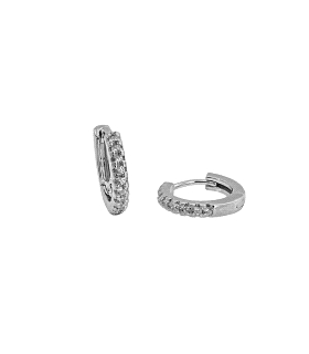 PENDIENTE CRIOLLA UNISEX PLATA 1ª LEY 12
