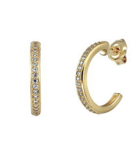 PENDIENTE AROS PLATA 1ª LEY 2 X 18 MM.