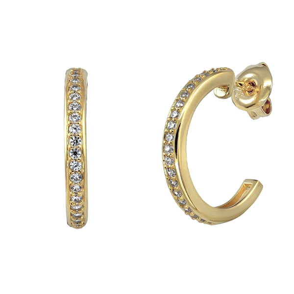 PENDIENTE AROS PLATA 1ª LEY 2 X 18 MM.