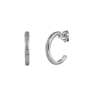 PENDIENTE AROS PLATA 1ª LEY 2 X 18 MM.