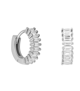 PENDIENTE ARO PLATA 1ª LEY RODIADA 13 MM