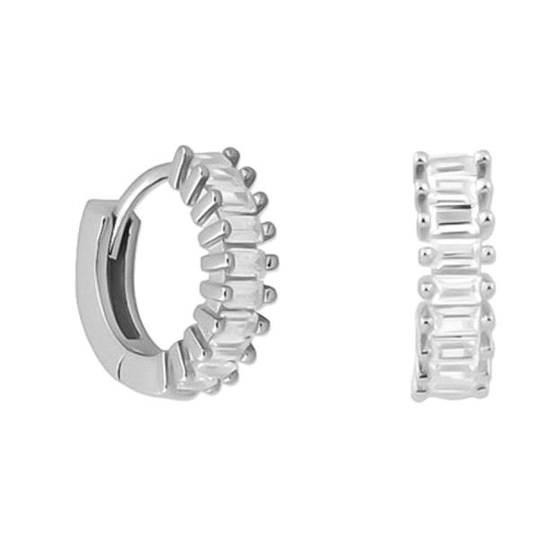 PENDIENTE ARO PLATA 1ª LEY RODIADA 13 MM