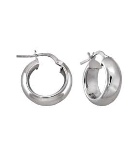 PENDIENTE CRIOLLA PLATA 1ª LEY 6 X 16 MM