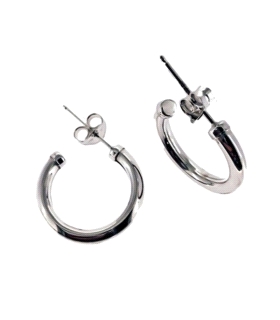 PENDIENTE CRIOLLA PLATA 1ª LEY 3 X 19 MM