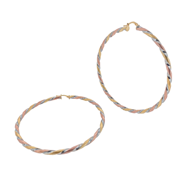 PENDIENTE AROS JUVENIL PLATA 1ª LEY 3X77