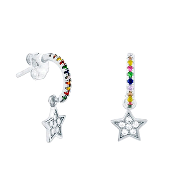 PENDIENTES ARO PLATA 1ª LEY10 MM