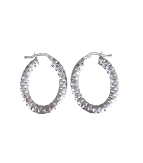 PAR ARO RODIO PLATA 22X28 PLATA 925 MIL.