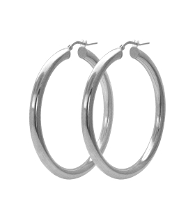 PENDIENTE CRIOLLA UNISEX PLATA 1ª LEY 4