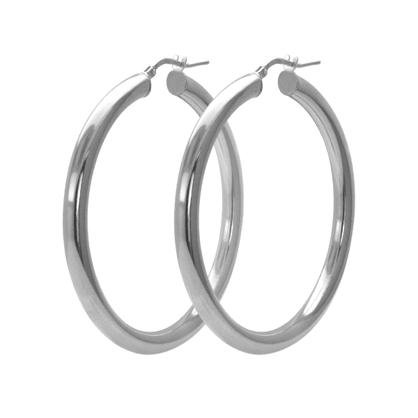PENDIENTE CRIOLLA UNISEX PLATA 1ª LEY 4