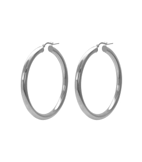 PENDIENTE CRIOLLA UNISEX PLATA 1ª LEY 4