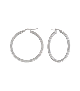 PENDIENTE CRIOLLA PLATA 1ª LEY 3 X 36 MM
