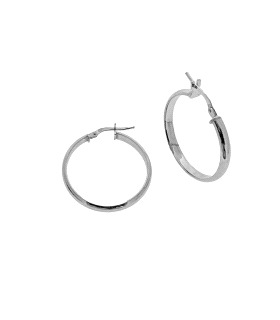 PENDIENTE CRIOLLA PLATA 1ª LEY 3 X 25 MM