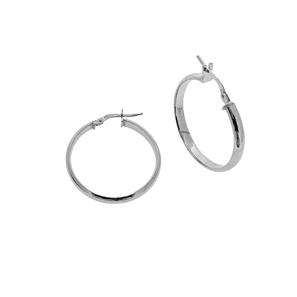 PENDIENTE CRIOLLA PLATA 1ª LEY 3 X 25 MM