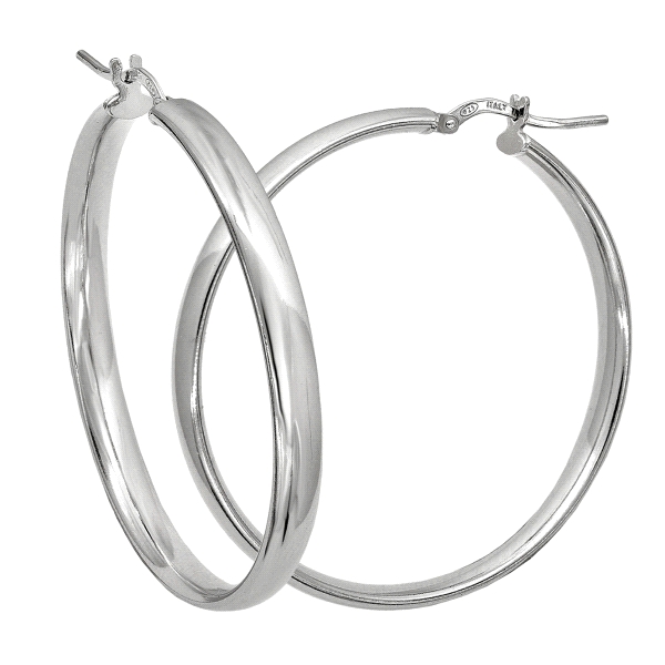 PENDIENTE CRIOLLA PLATA 1ª LEY 4 X 39 MM