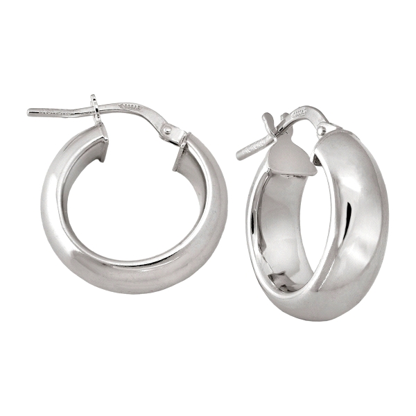 PENDIENTE AROS MUJER PLATA 1ª LEY 6 X 29