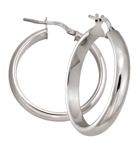 PENDIENTE AROS MUJER PLATA 1ª LEY 5X29