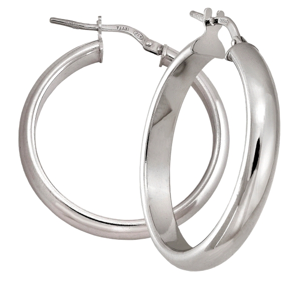 PENDIENTE AROS MUJER PLATA 1ª LEY 5X29