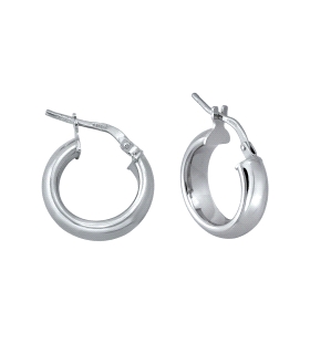 PENDIENTE AROS MUJER PLATA 1ª LEY 5X15.5