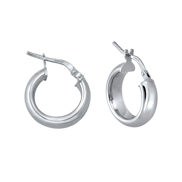 PENDIENTE AROS MUJER PLATA 1ª LEY 5X15.5