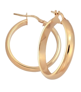 PENDIENTE AROS MUJER PLATA 1ª LEY CHAPAD