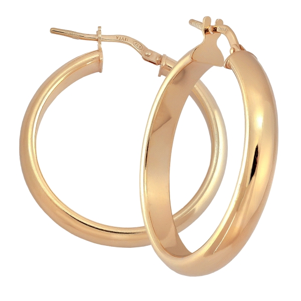 PENDIENTE AROS MUJER PLATA 1ª LEY CHAPAD