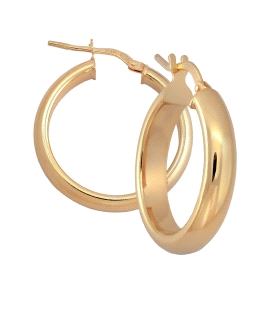 PENDIENTE AROS MUJER PLATA 1ª LEY CHAPAD