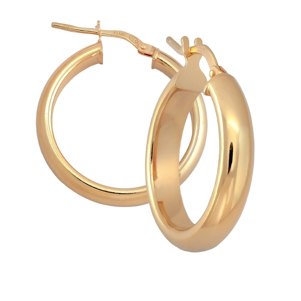 PENDIENTE AROS MUJER PLATA 1ª LEY CHAPAD