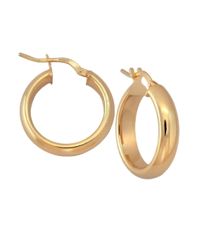 PENDIENTE AROS MUJER PLATA 1ª LEY CHAPAD