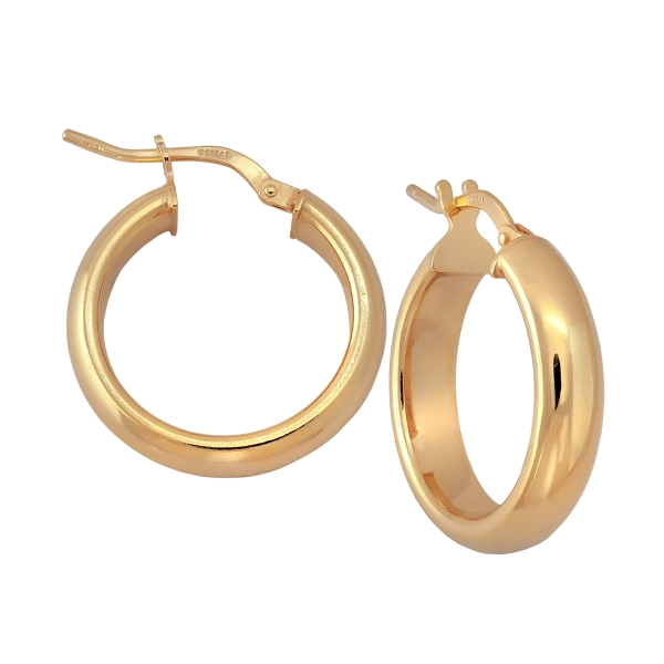 PENDIENTE AROS MUJER PLATA 1ª LEY CHAPAD