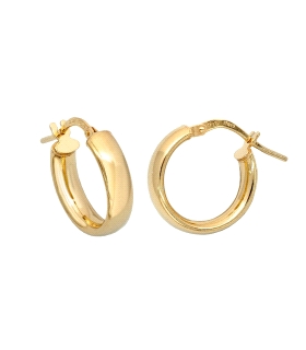 PENDIENTE AROS MUJER PLATA 1ª LEY 4X15.5