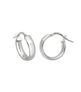 PENDIENTE AROS MUJER PLATA 1ª LEY 4X15.5