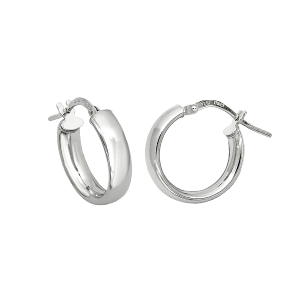 PENDIENTE AROS MUJER PLATA 1ª LEY 4X15.5