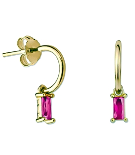 PENDIENTE AROS PLATA 1ª LEY CHAPADA