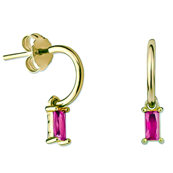 PENDIENTE AROS PLATA 1ª LEY CHAPADA