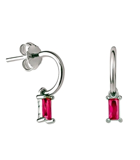 PENDIENTE AROS PLATA 1ª LEY RODIADOS