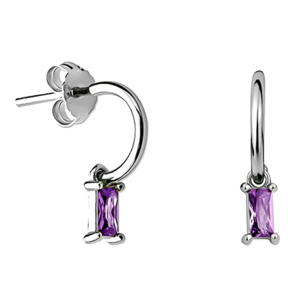 PENDIENTE AROS PLATA 1ª LEY RODIADOS