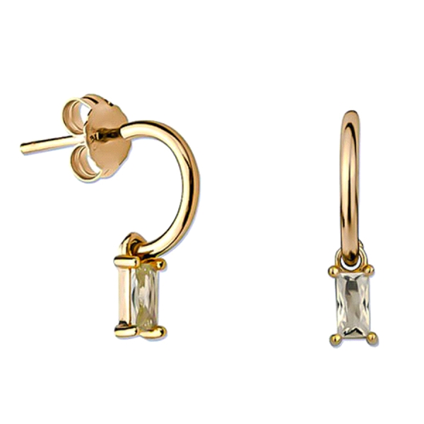 PENDIENTE AROS PLATA 1ª LEY CHAPADA